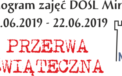 Przerwa świąteczna – Boże Ciało
