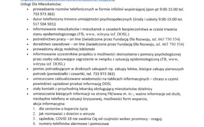 Karta usług dla mieszkańca