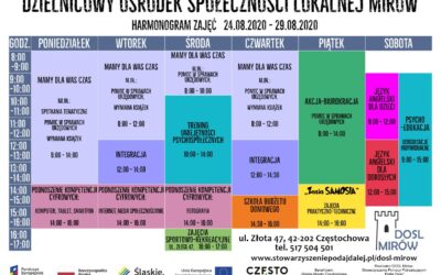 Harmonogram 24.08.2020