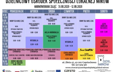 Harmonogram 31.08.2020